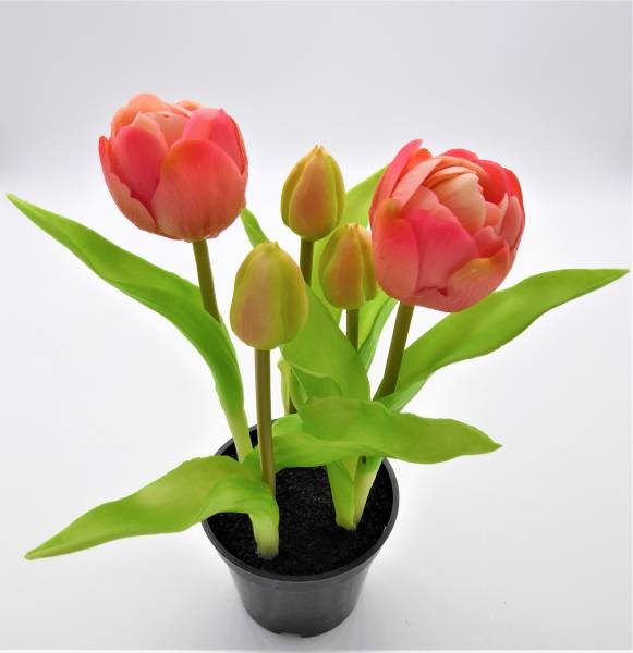 Realtouch Kunsttulpen im Topf, pink